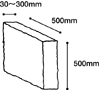 W30～300mm×L500mm×H500mm